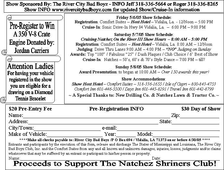 Vidalia, Louisiana car shows show classic