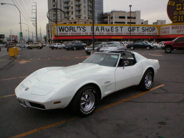 Make Model Corvette Stingray Color White Blk Interior Year 1974